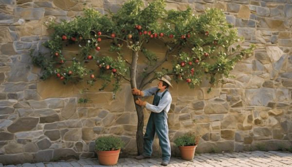Comment réussir la taille de formation d’un pommier en espalier