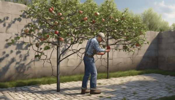 Optimisez la première taille de votre pommier en espalier